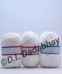BABY - 3PLY/4PLY/DOUBLE KNIT - 001 WHITE