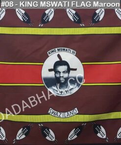 KHANGAS-08 - KING MSWATI FLAG Maroon
