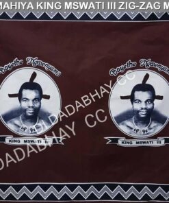 KHANGAS-34 - MAHIYA KING MSWATI III ZIG-ZAG Maroon