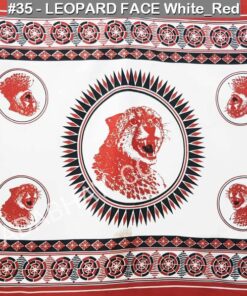 KHANGAS-35 - LEOPARD FACE White_Red