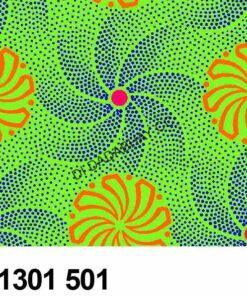 DA-GAMA-3-CATS-SHWESHWE-CODE-H1301501-ORANGE/LIME & CERISE-SOLD-PER-ROLL-APPROX-44