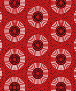 THREE CATS COLOUR 03 RED - BLACK & WHITE
