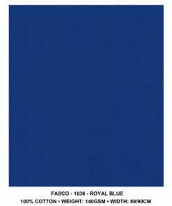 DA GAMA  FASCO 100% COTTON - ROYAL BLUE 636