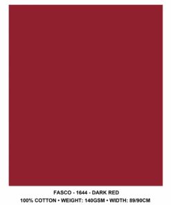 DA GAMA  FASCO 100% COTTON - DARK RED 644