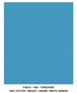 DA GAMA  FASCO 100% COTTON - TURQUOISE 652