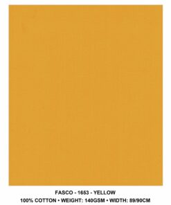 DA GAMA  FASCO 100% COTTON - YELLOW 653