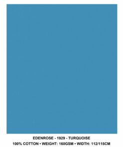 DA GAMA  EDENROSE 100% COTTON - TURQUOISE 929