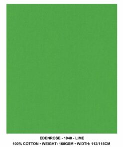 DA GAMA  EDENROSE 100% COTTON - LIME 940