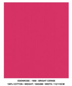 DA GAMA  EDENROSE 100% COTTON - BRIGHT CERISE 959