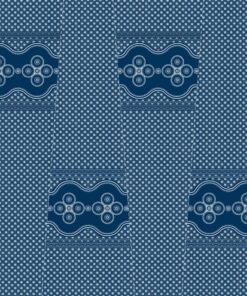 THREE CATS CW04 BLUE & WHITE SHWESHWE PANELS FX1 04