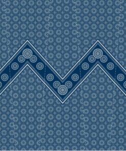 THREE CATS CW04 BLUE & WHITE SHWESHWE PANELS HB1 04
