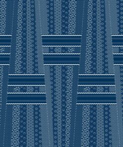 THREE CATS CW04 BLUE & WHITE SHWESHWE PANELS Q1281 04