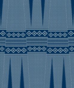 THREE CATS CW04 BLUE & WHITE SHWESHWE PANELS Q1626 04