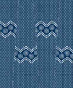 THREE CATS CW04 BLUE & WHITE SHWESHWE PANELS RN1 04