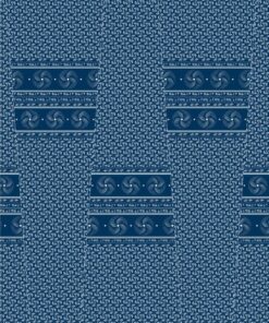 THREE CATS CW04 BLUE & WHITE SHWESHWE PANELS XQ1104 04