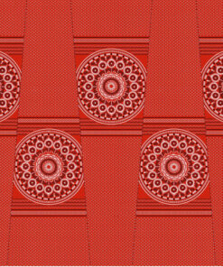 THREE CATS CW03 RED - BLACK & WHITE SHWESHWE PANELS Q1522 03