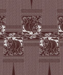 THREE CATS CW01 BROWN & WHITE SHWESHWE PANELS Q1456 01