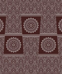 THREE CATS CW01 BROWN & WHITE SHWESHWE PANELS Q1628 01