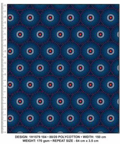 KWA NOBANTU CW104 NAVY - RED/BLUE & WHITE H1579 104