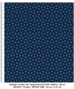 KWA NOBANTU CW104 NAVY - RED/BLUE & WHITE H1601 104