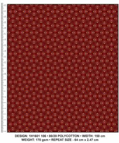KWA NOBANTU CW106 MAROON - ORANGE/RED & WHITE H1601 106
