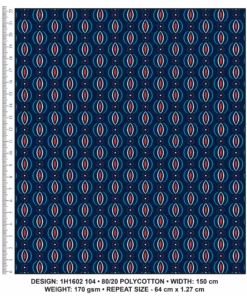 KWA NOBANTU CW104 NAVY - RED/BLUE & WHITE H1602 104