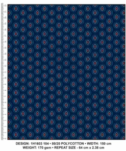 KWA NOBANTU CW104 NAVY - RED/BLUE & WHITE H1603 104