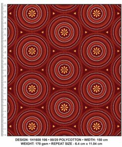 KWA NOBANTU CW106 MAROON - ORANGE/RED & WHITE H1608 106