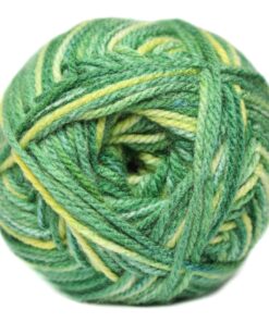 CHARITY DOUBLE KNIT PRINTED - 321 GREEN 'N GOLD