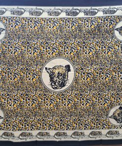 KHANGAS-20 - LEOPARD SPOT Cream & Yellow