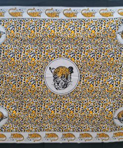 KHANGAS-20 - LEOPARD SPOT Gold & White