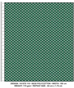KWA NOBANTU COLOUR 110 GREEN – RED/BLACK & WHITE H1575 110