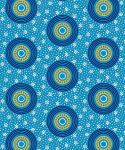THREE CATS COLOUR 272 TURQ - YELLOW/NAVY & WHITE