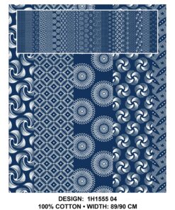 THREE CATS CW04 BLUE & WHITE SHWESHWE H1555 04