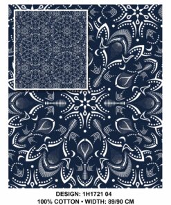 THREE CATS CW04 BLUE & WHITE SHWESHWE H1721 04