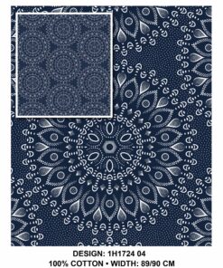 THREE CATS CW04 BLUE & WHITE SHWESHWE H1724 04