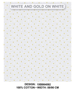 THREE CATS CW92 GOLD & WHITE ON WHITE SHWESHWE XB9840 92