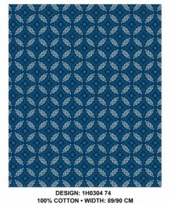 THREE CATS CW74 BLUE - TURQ & WHITE SHWESHWE H0304 74