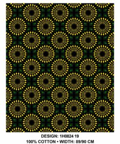 THREE CATS CW19 GREEN - GOLD & BLACK SHWESHWE H0824 19