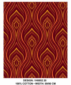 THREE CATS CW20 MAROON - GOLD & ORANGE SHWESHWE H0852 20