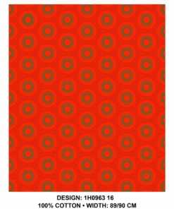 THREE CATS CW16 ORANGE - LIME & BLACK SHWESHWE H0963 16