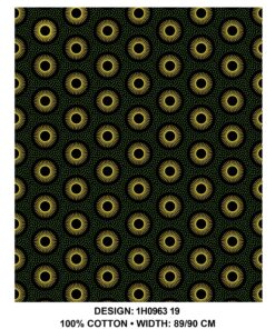 THREE CATS CW19 GREEN - GOLD & BLACK SHWESHWE H0963 19