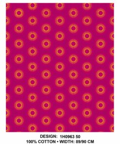 THREE CATS CW50 PINK - BLUE & GOLD SHWESHWE H0963 50