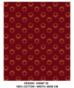 THREE CATS CW20 MAROON - GOLD & ORANGE SHWESHWE H0967 20