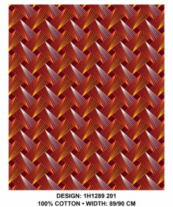 THREE CATS CW201 MAROON - GOLD/ORANGE & WHITE SHWESHWE H1289 201