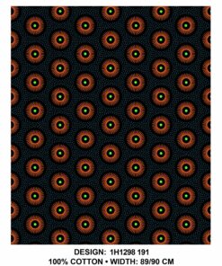 THREE CATS CW191 BLACK - ORANGE/LIME & TURQ SHWESHWE H1298 191
