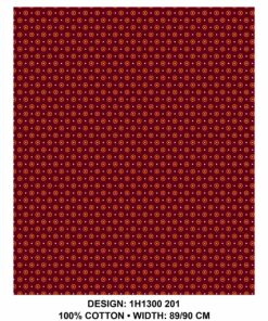 THREE CATS CW201 MAROON - GOLD/ORANGE & WHITE SHWESHWE H1300 201