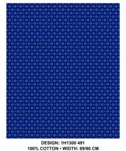 THREE CATS CW491 BLUE - GOLD/ORANGE & TURQ SHWESHWE H1300 491