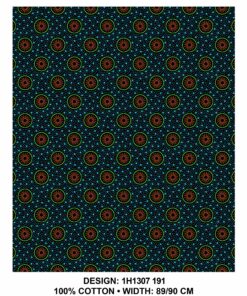 THREE CATS CW191 BLACK - ORANGE/LIME & TURQ SHWESHWE H1307 191