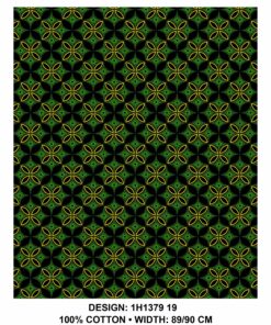 THREE CATS CW19 GREEN - GOLD & BLACK SHWESHWE H1379 19